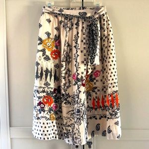 NWT Anthropologie Vineet Bahl Floral Skirt